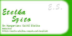 etelka szito business card