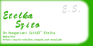 etelka szito business card